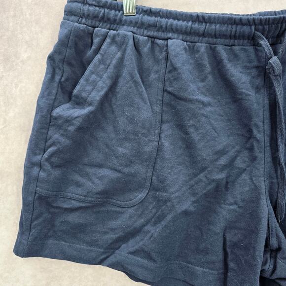 Terra & Sky Navy Blue Active Jogger Relaxed Pullon Sweat Pants Shorts Plus 2X - Picture 4 of 6
